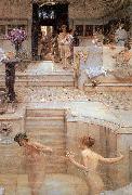 Sir Lawrence Alma-Tadema,OM.RA,RWS A Favourite Custom china oil painting reproduction
